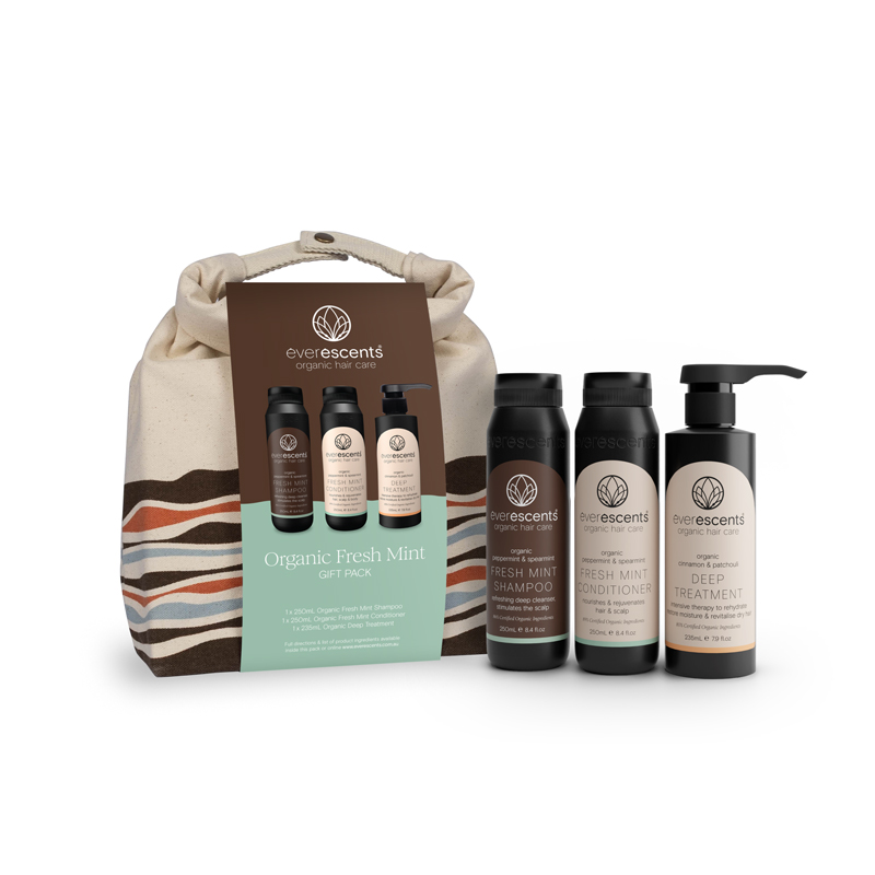 Ultimate Clean Beauty Haircare | EverEscents Organic Fresh Mint Gift Pack - Image 21
