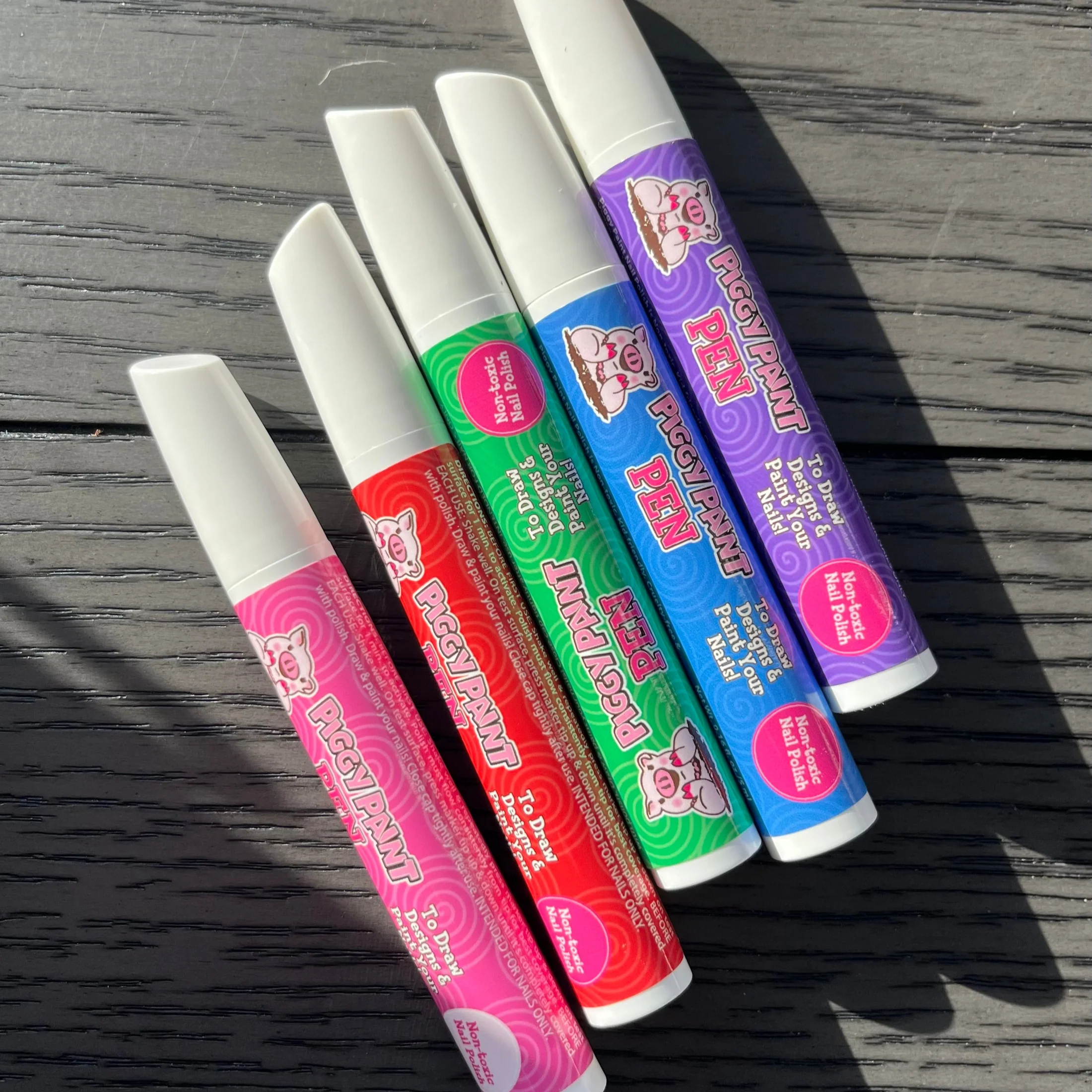 Piggy Paint Pen -PURPLE POWER- Kids Non-toxic Nail Polish